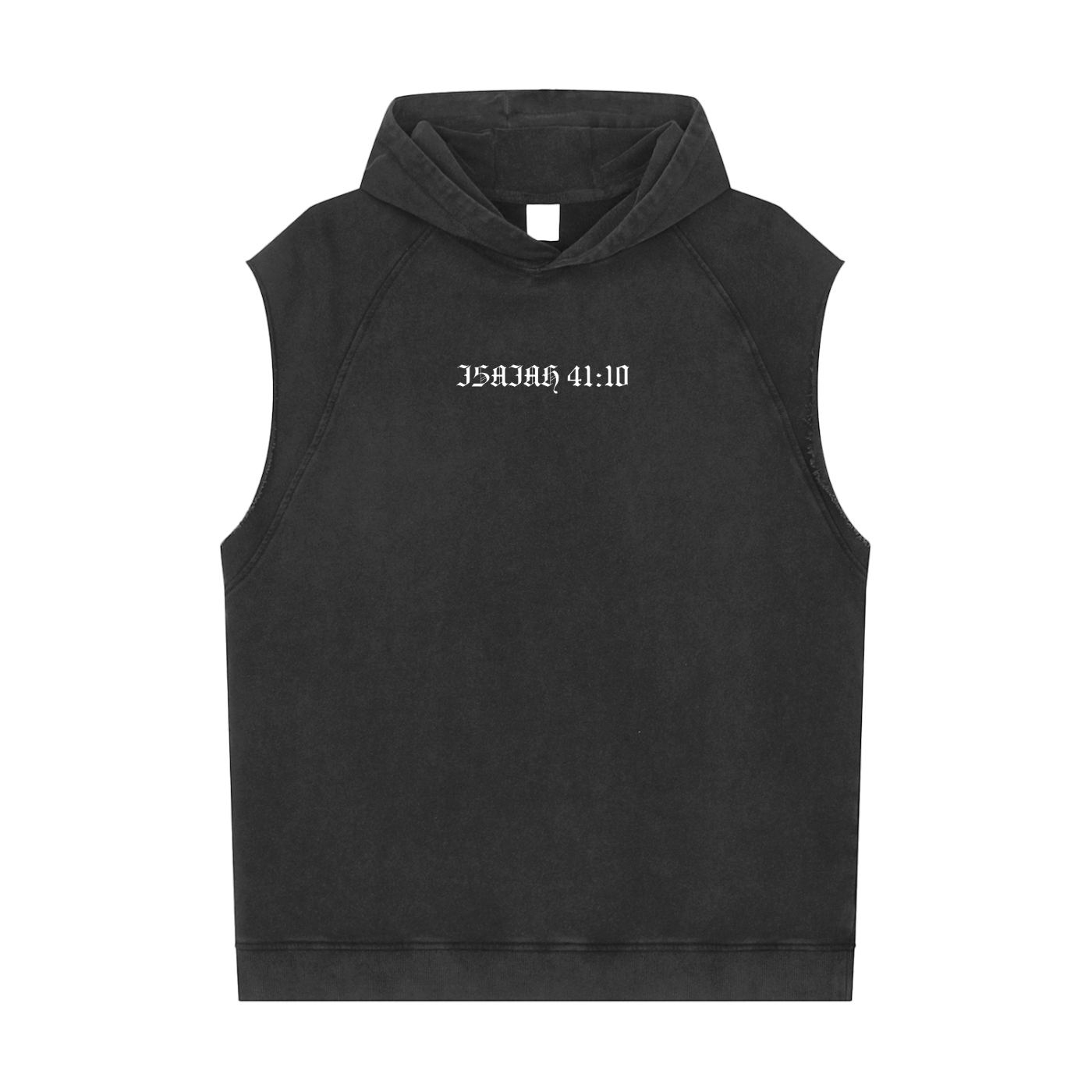 Intrepidus "ISAIAH 41:10" Washed Sleeveless Hoodie
