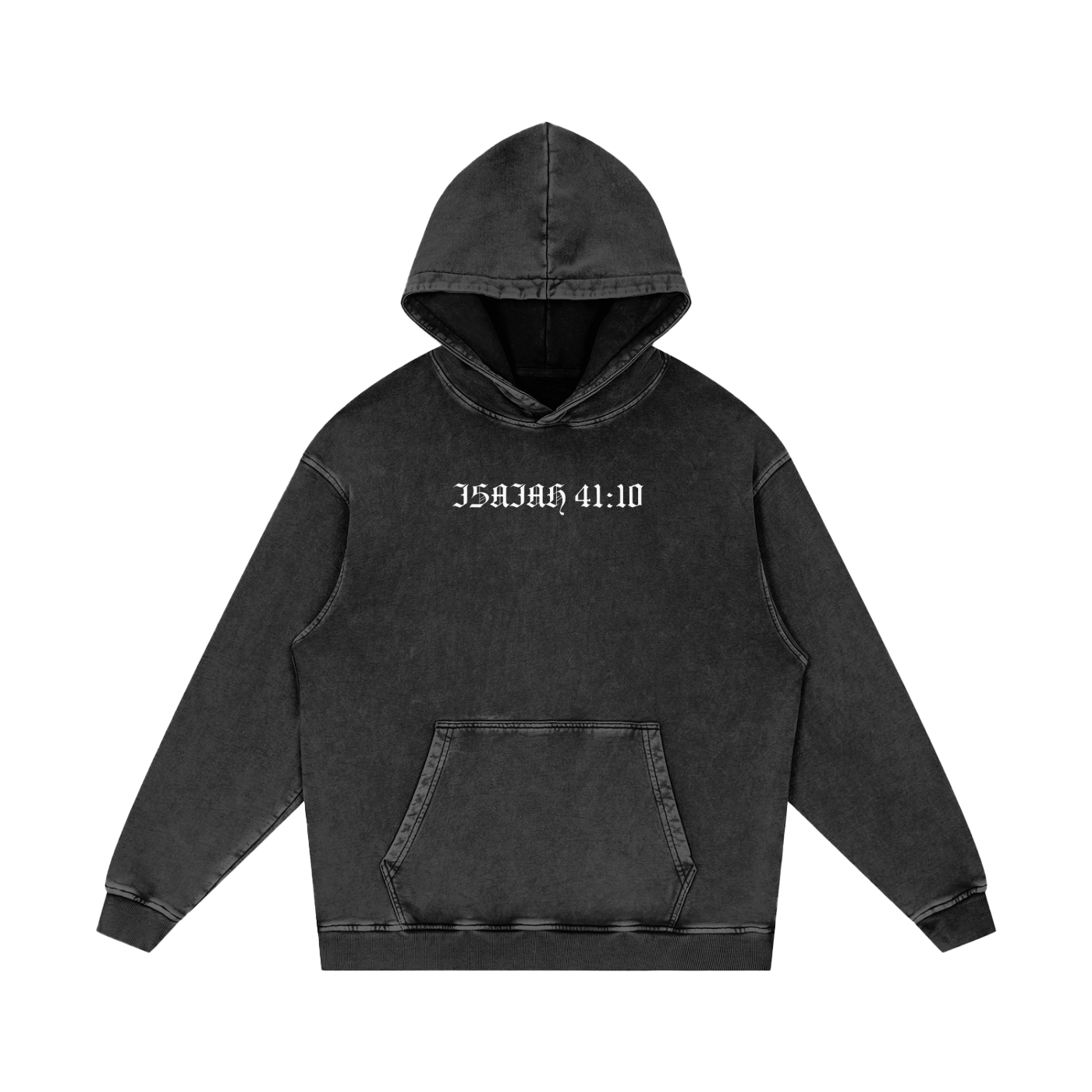 Intrepidus "ISAIAH 41:10" Acid Wash Hoodie