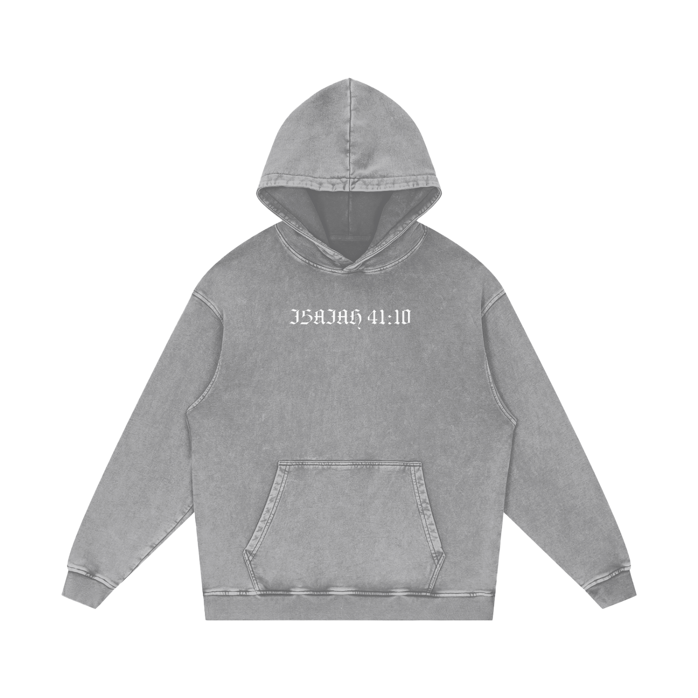 Intrepidus "ISAIAH 41:10" Acid Wash Hoodie