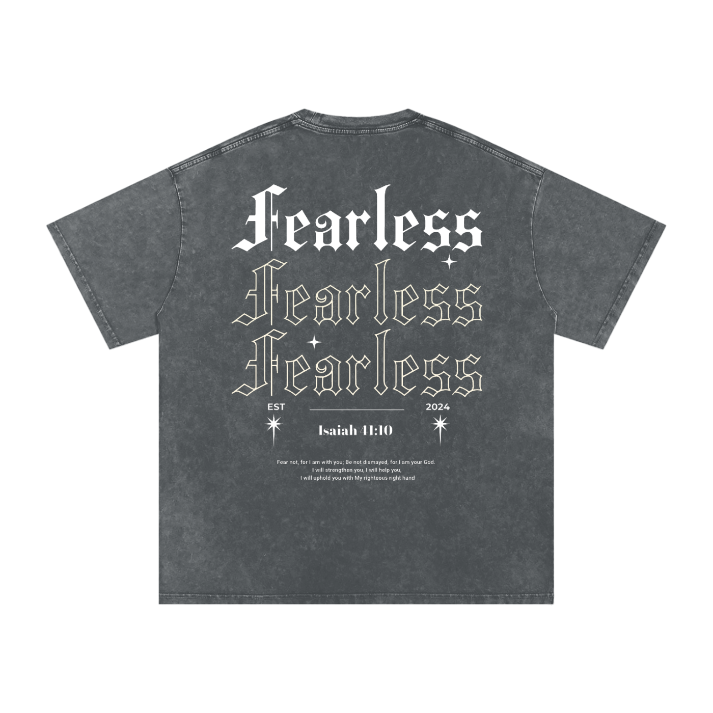 Intrepidus "ISAIAH 41:10" Acid Wash Tee