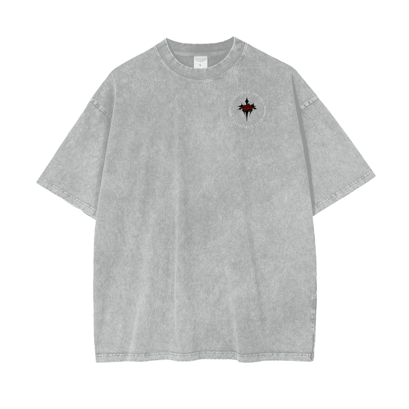 Intrepidus "FAITH OVER FEAR" Acid Wash Tee