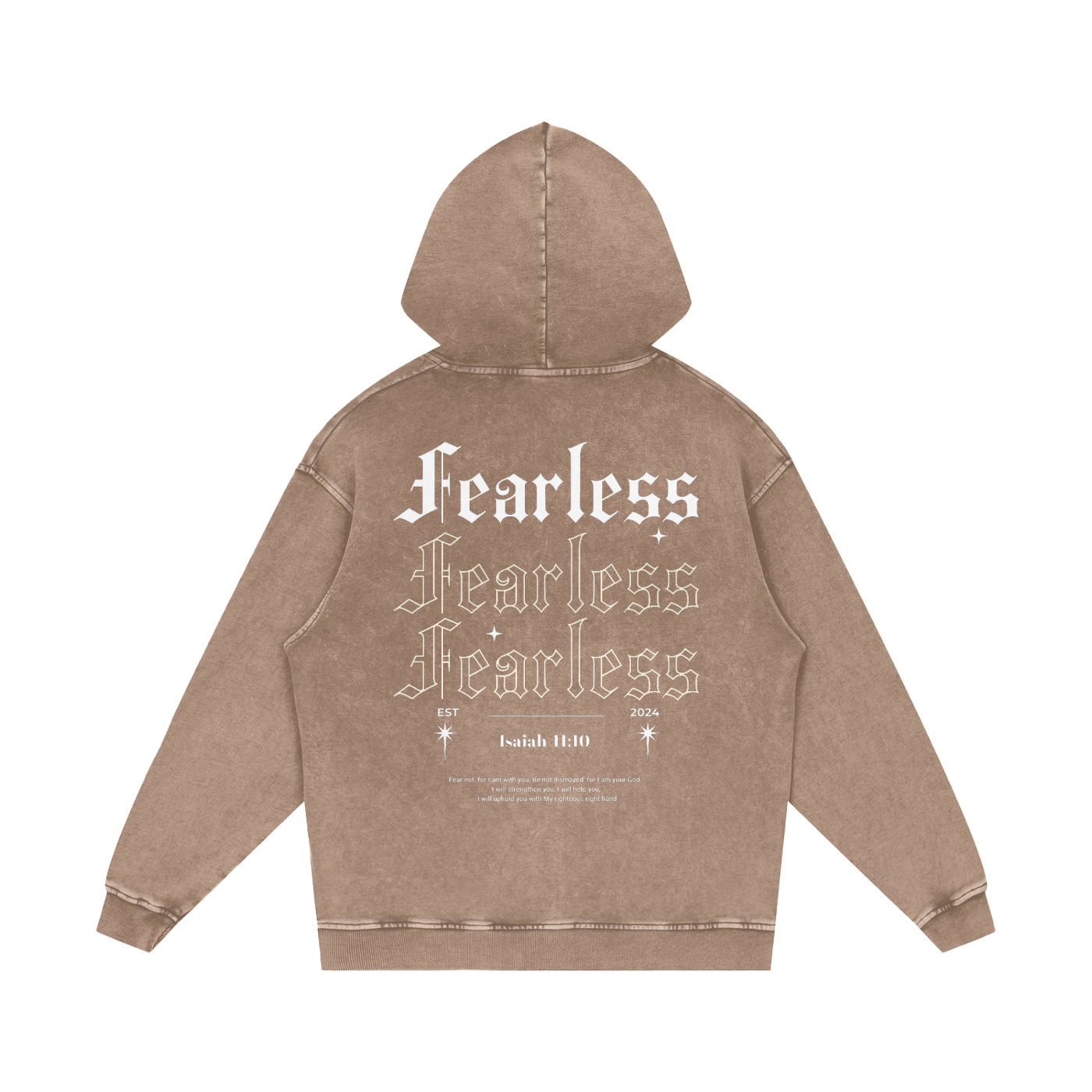 Intrepidus "ISAIAH 41:10" Acid Wash Hoodie