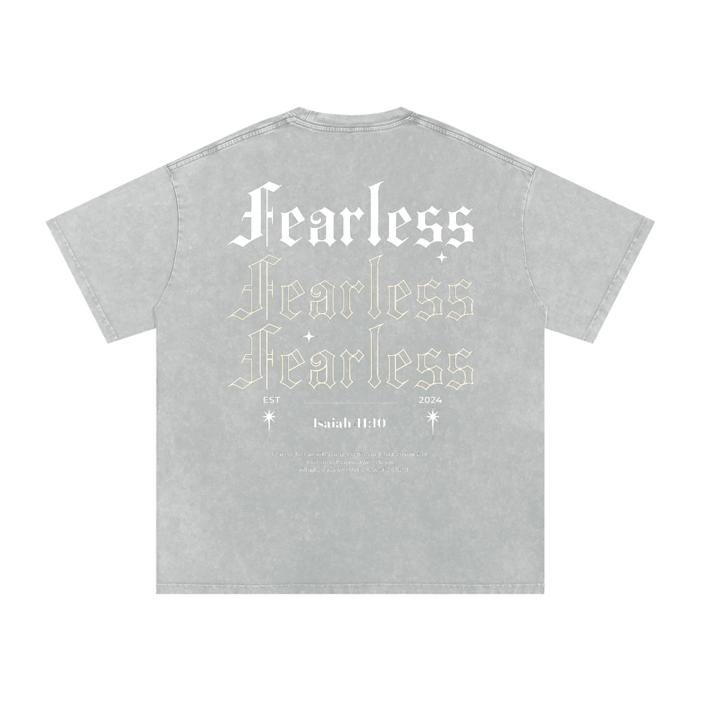 Intrepidus "ISAIAH 41:10" Acid Wash Tee