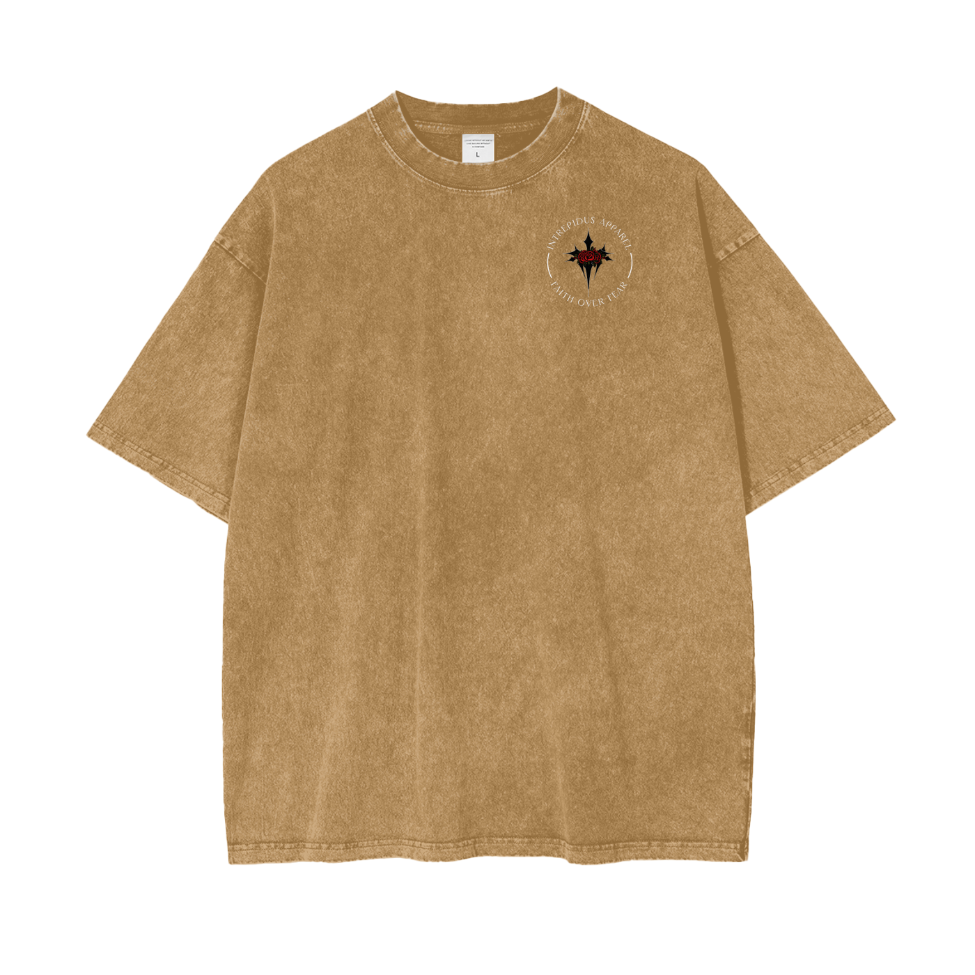 Intrepidus "FAITH OVER FEAR" Acid Wash Tee