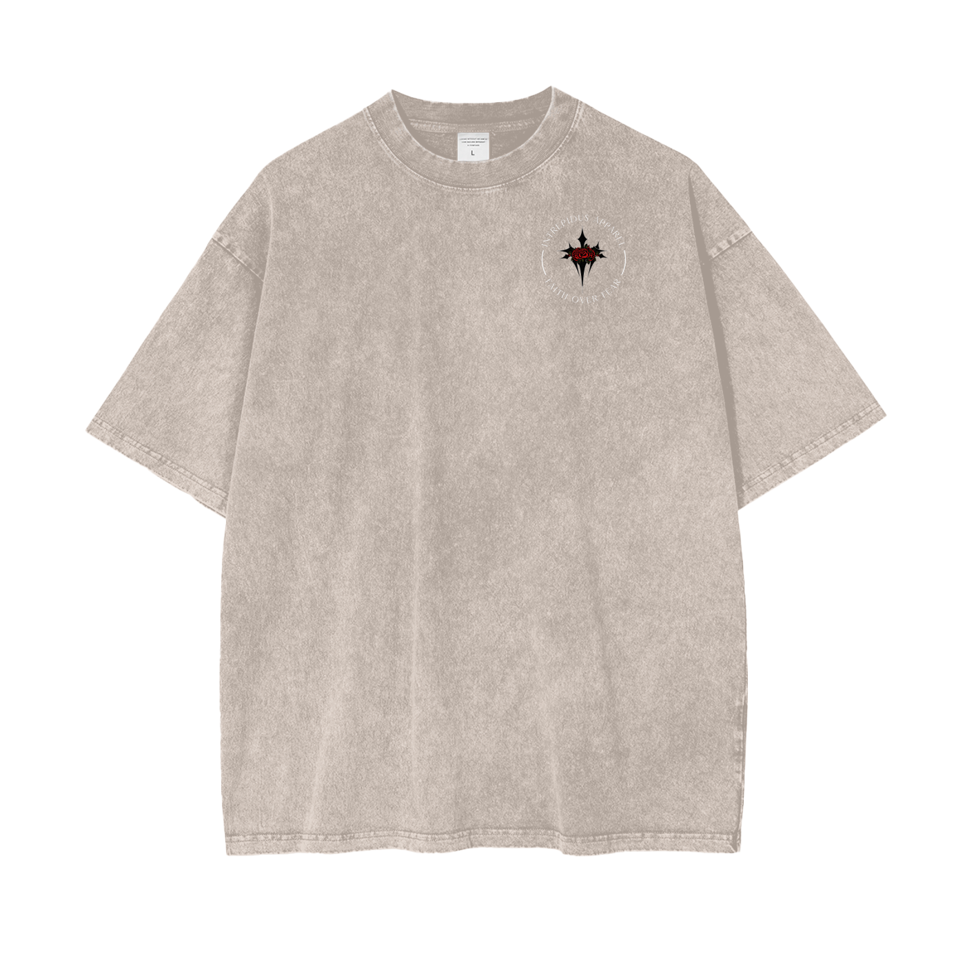 Intrepidus "FAITH OVER FEAR" Acid Wash Tee