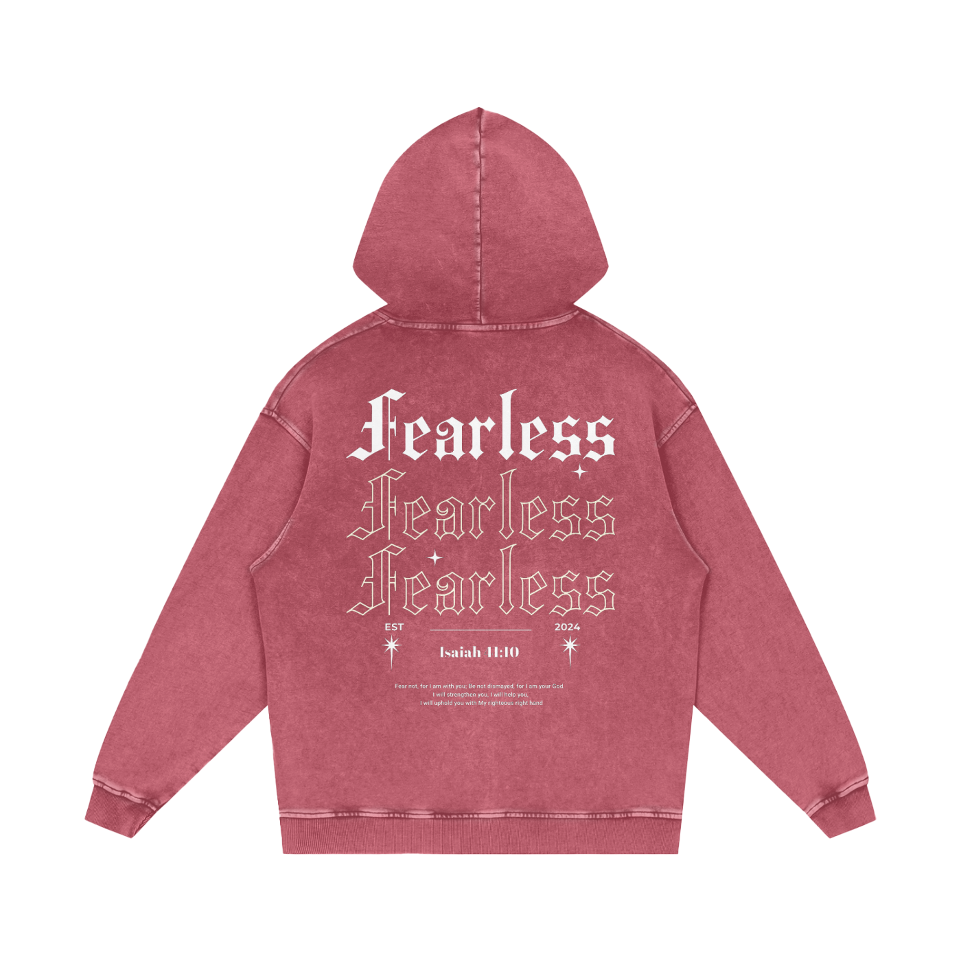 Intrepidus "ISAIAH 41:10" Acid Wash Hoodie