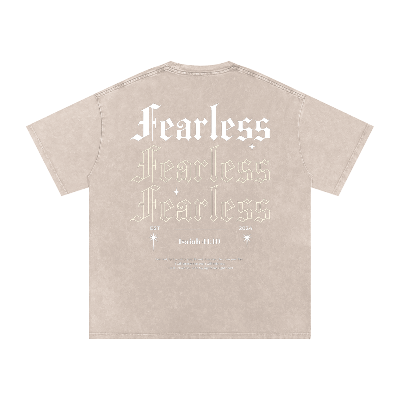 Intrepidus "ISAIAH 41:10" Acid Wash Tee