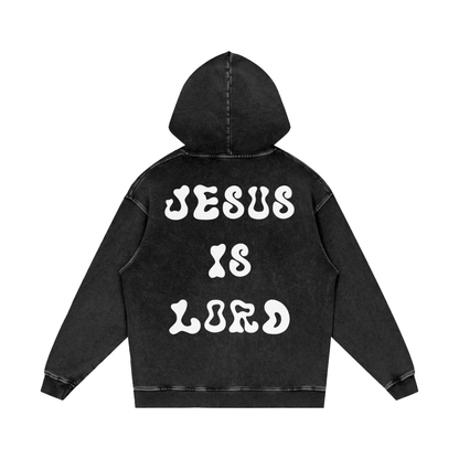 Intrepidus "FAITH OVER FEAR" Acid Wash Hoodie