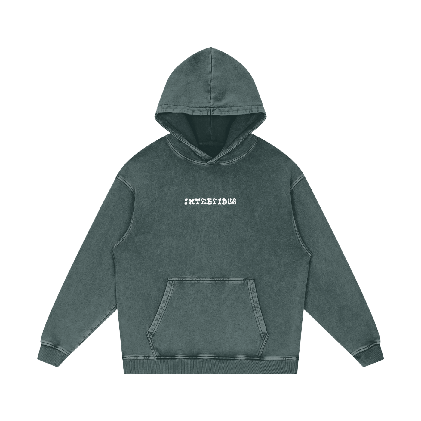 Intrepidus "FAITH OVER FEAR" Acid Wash Hoodie