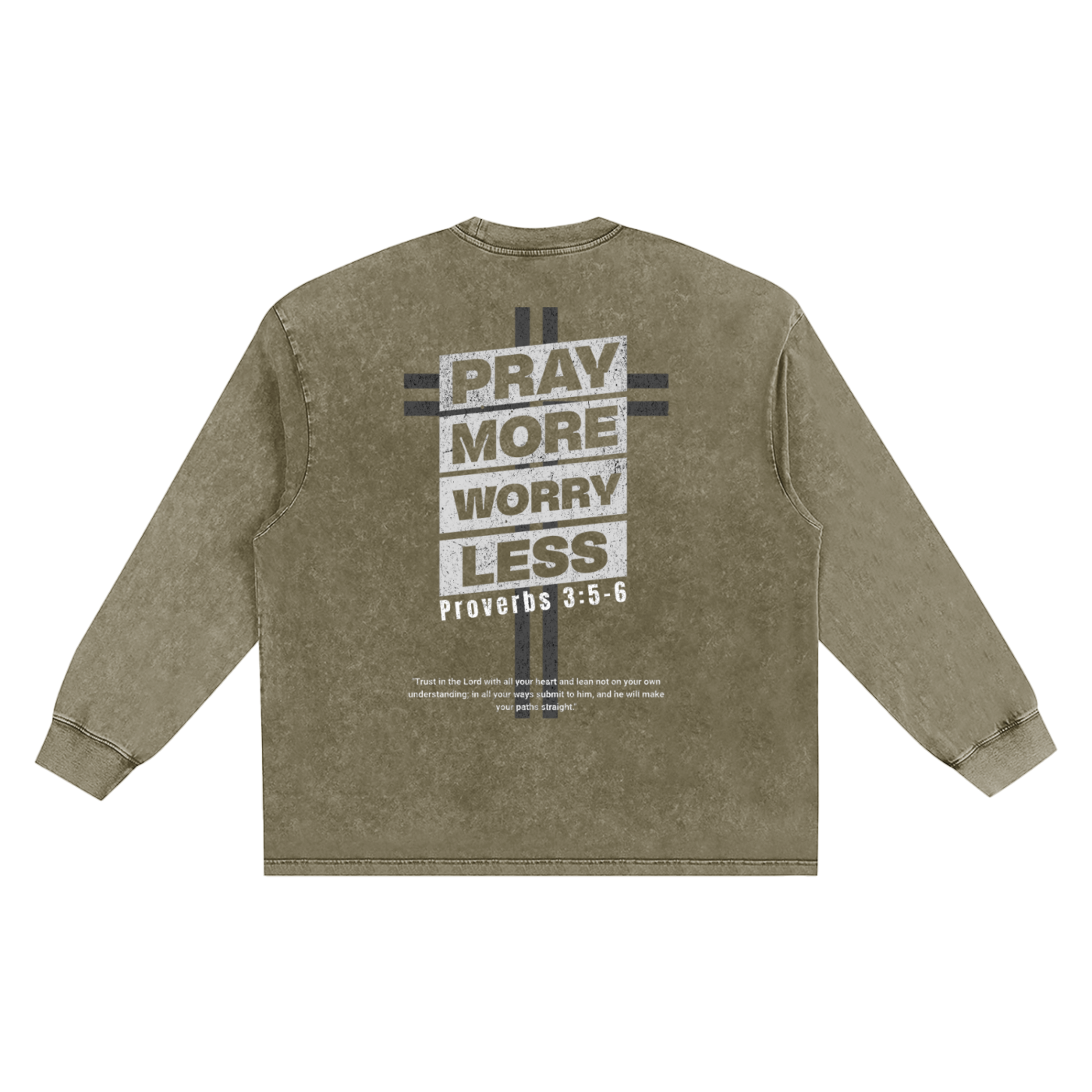 "PRAY MORE" Long-sleeve Tee