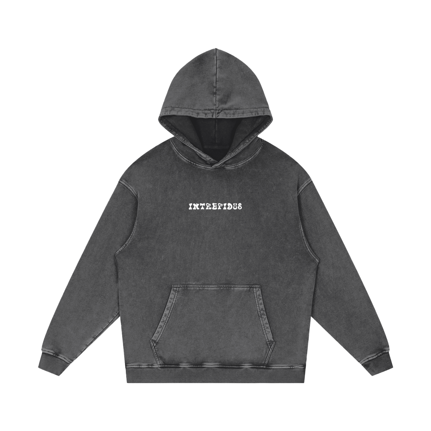 Intrepidus "FAITH OVER FEAR" Acid Wash Hoodie