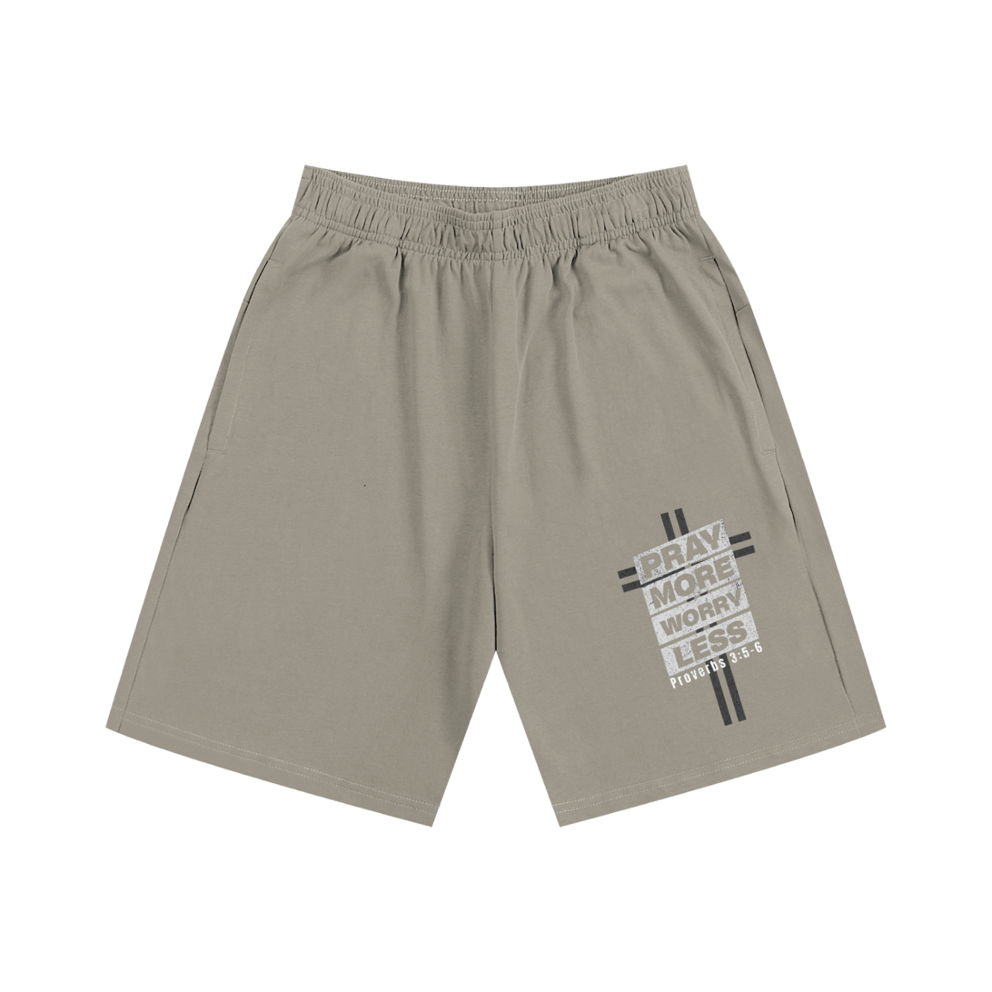 "PRAY MORE" Essential Shorts