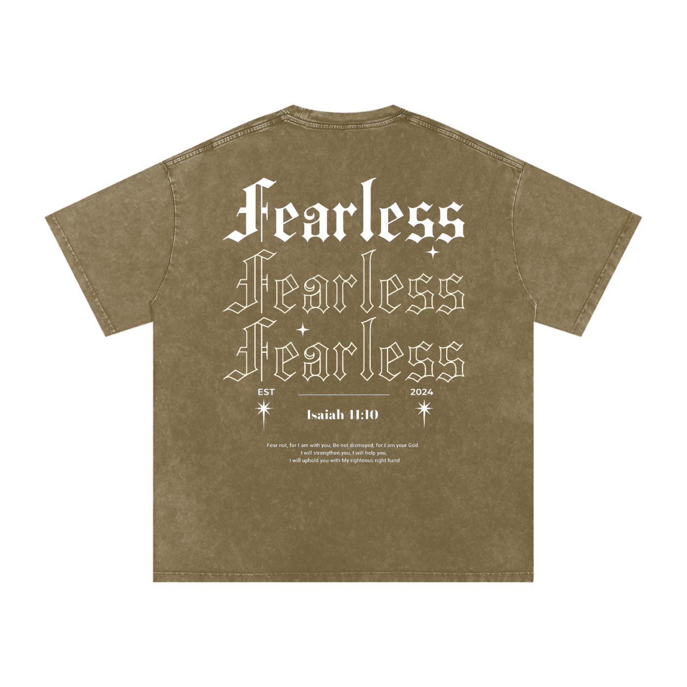 Intrepidus "ISAIAH 41:10" Acid Wash Tee