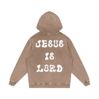 Intrepidus "FAITH OVER FEAR" Acid Wash Hoodie