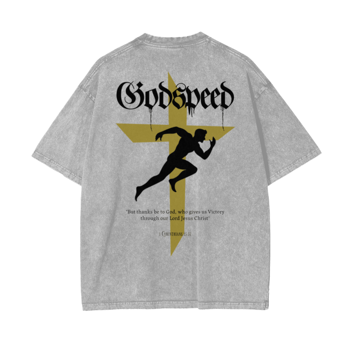 Intrepidus "GODSPEED" Acid Wash Tee