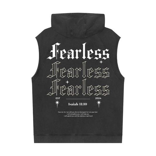 Intrepidus "ISAIAH 41:10" Washed Sleeveless Hoodie