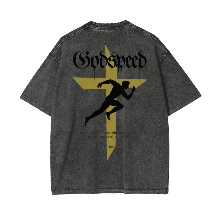 Intrepidus "GODSPEED" Acid Wash Tee