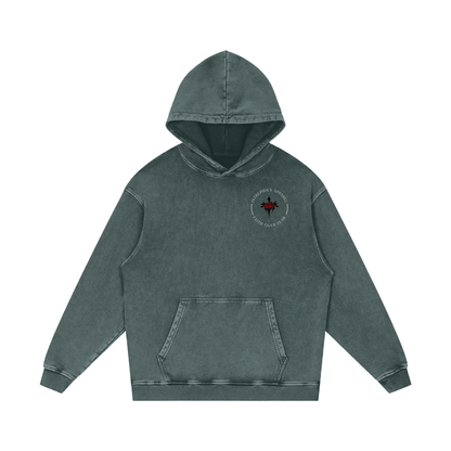 Intrepidus "FAITH OVER FEAR" Acid Wash Hoodie