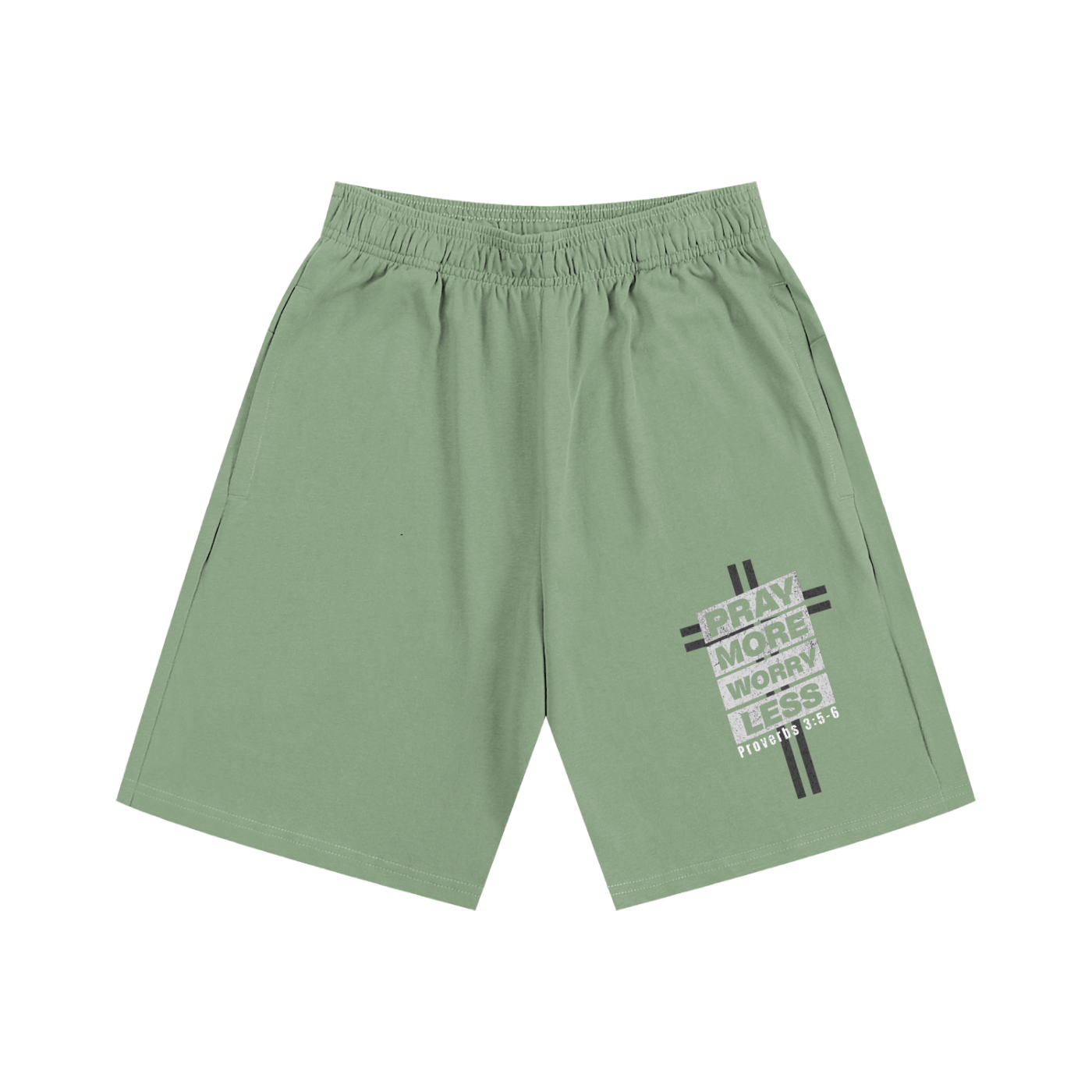 "PRAY MORE" Essential Shorts