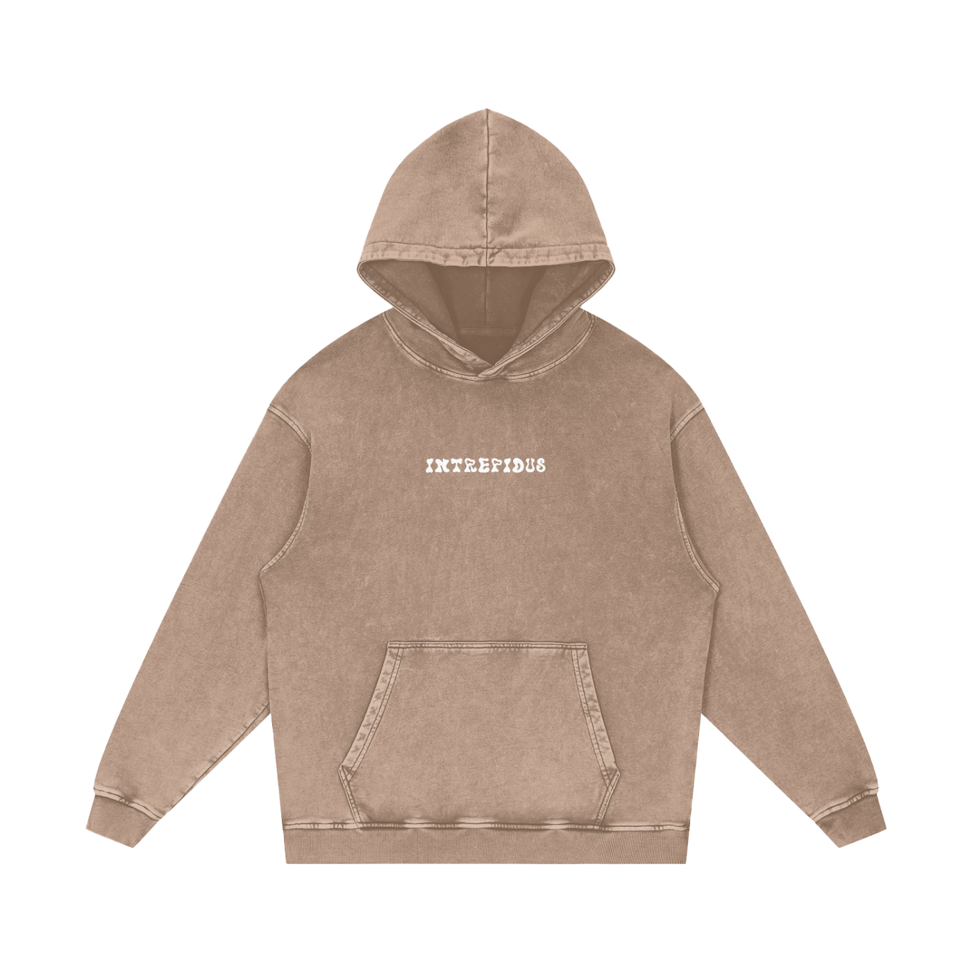 Intrepidus "FAITH OVER FEAR" Acid Wash Hoodie
