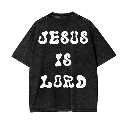 Intrepidus "FAITH OVER FEAR" Acid Wash Tee