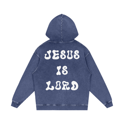 Intrepidus "FAITH OVER FEAR" Acid Wash Hoodie