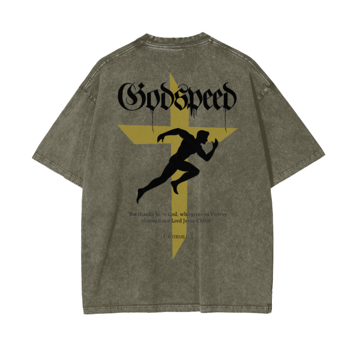 Intrepidus "GODSPEED" Acid Wash Tee