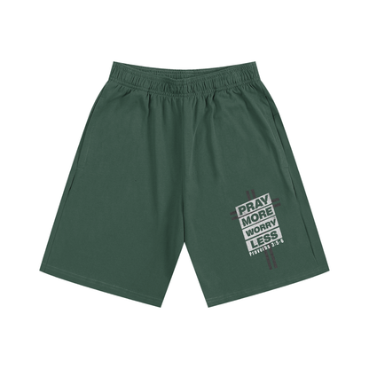 "PRAY MORE" Essential Shorts