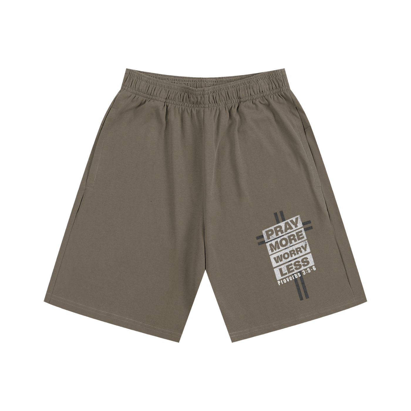 "PRAY MORE" Essential Shorts
