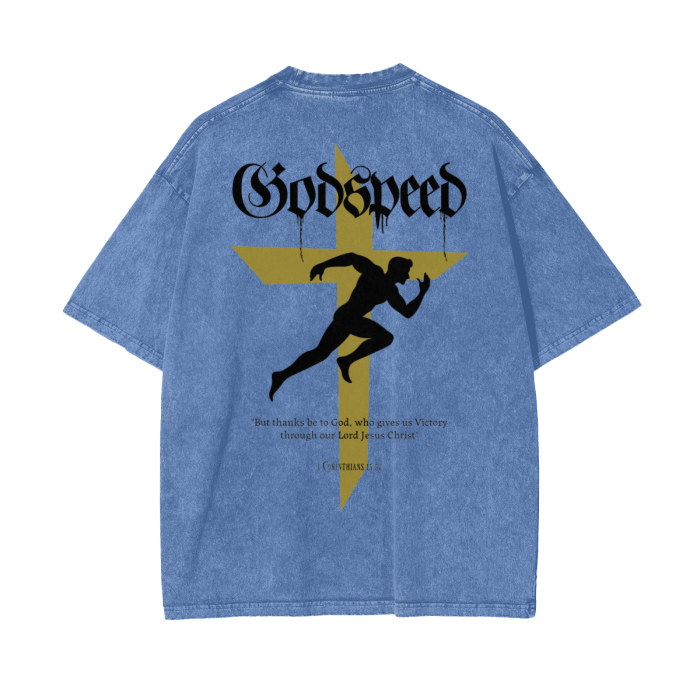 Intrepidus "GODSPEED" Acid Wash Tee