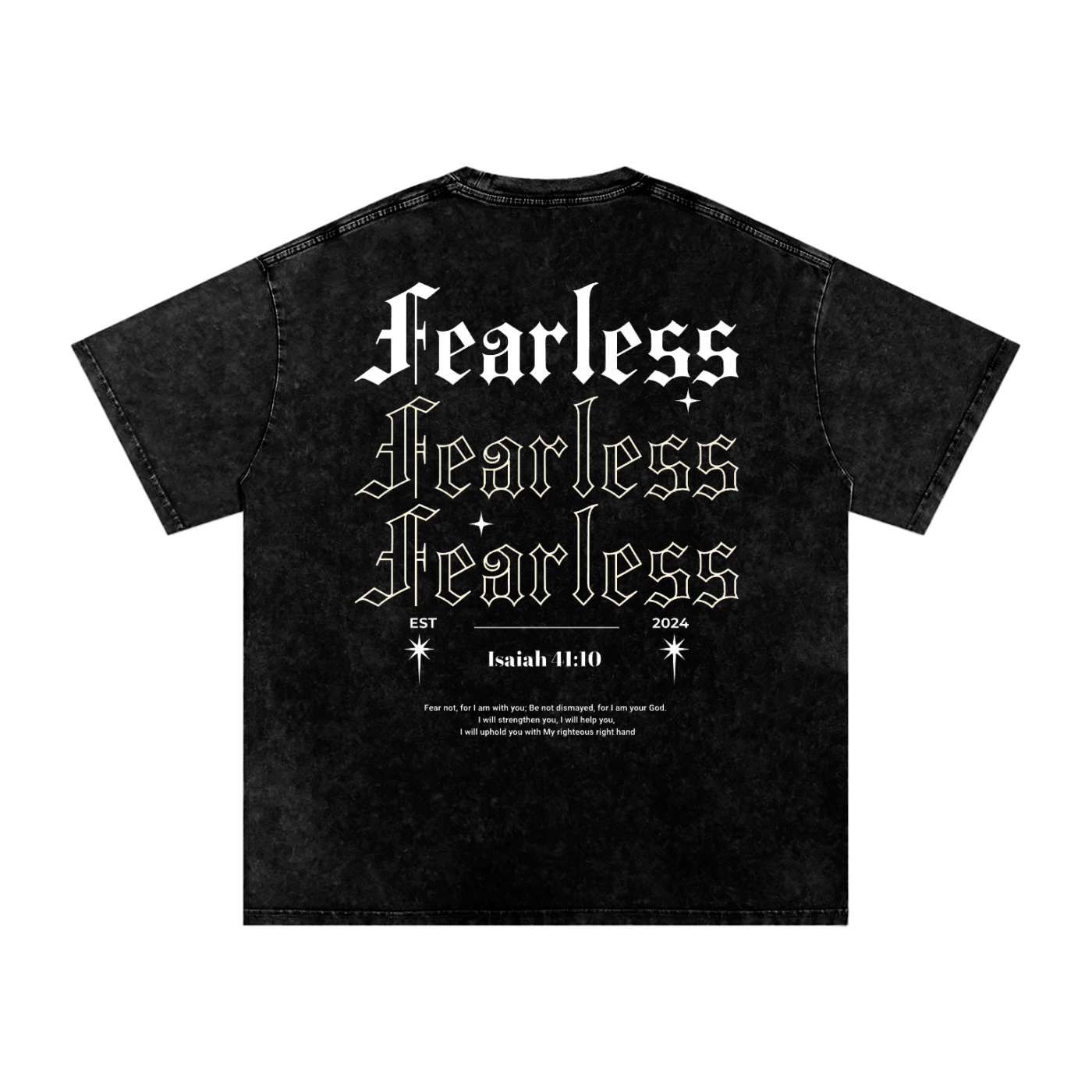 Intrepidus "ISAIAH 41:10" Acid Wash Tee